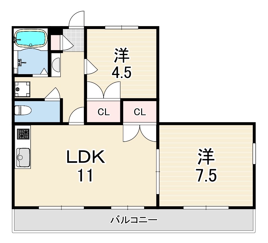 ヴィ フォレスト2 間取り