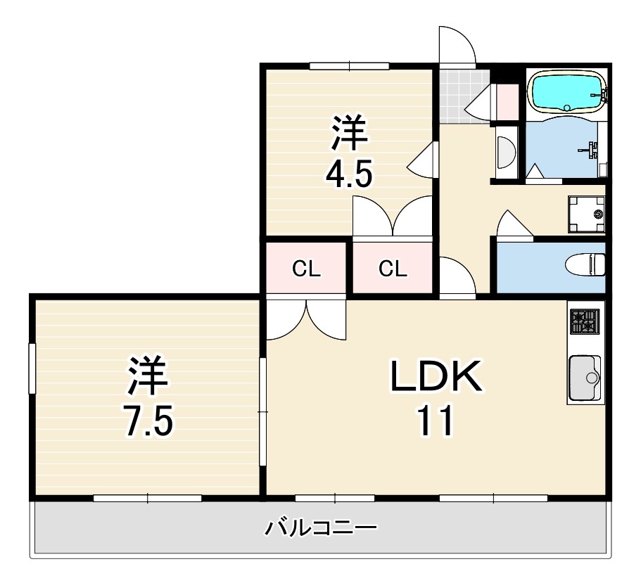 ヴィ フォレスト1 間取り