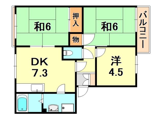 兵庫県神戸市垂水区福田５丁目 間取り