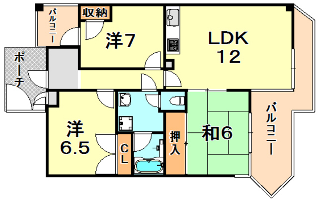 ガーデンハイツ桃山台弐番館 間取り