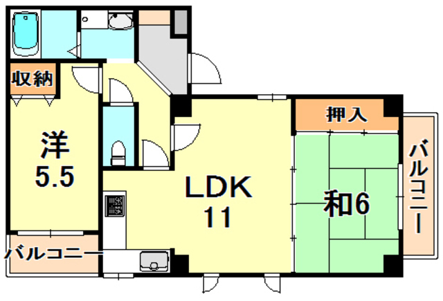 ベルトピア塩屋1 間取り