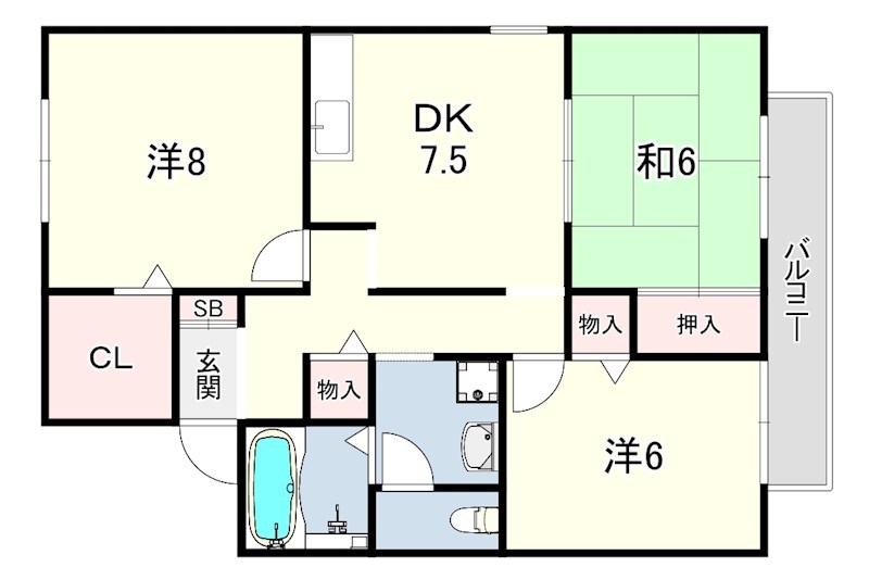 グリーンパーク鴻池 間取り