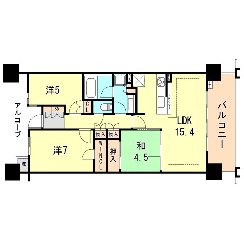 クレヴィアタワー神戸ハーバーランド 間取り
