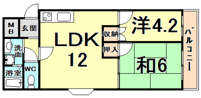 兵庫県西宮市甲子園一番町 間取り