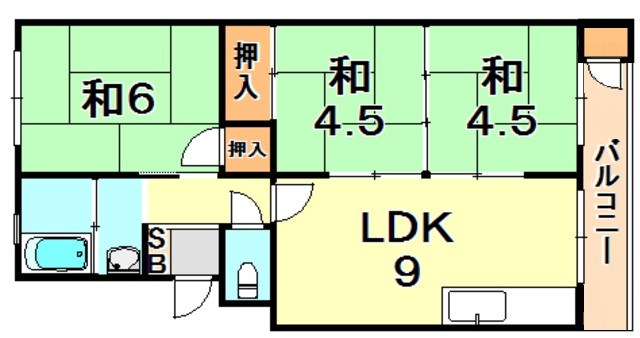 垂水農住7号棟 間取り