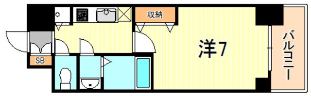 エスリード神戸三宮ラグジェ 間取り