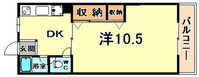 コーポ甲南 間取り
