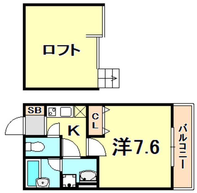 ヴィアーノ神戸上筒井通EAST 間取り