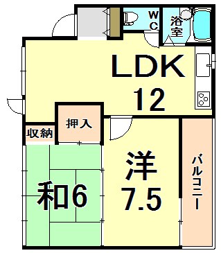 ホワイトパレス1号館 間取り