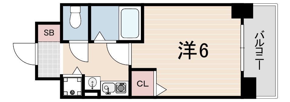 エステムコート神戸･県庁前2 間取り