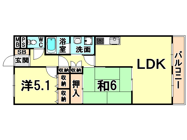 ケーフィル塚口 間取り
