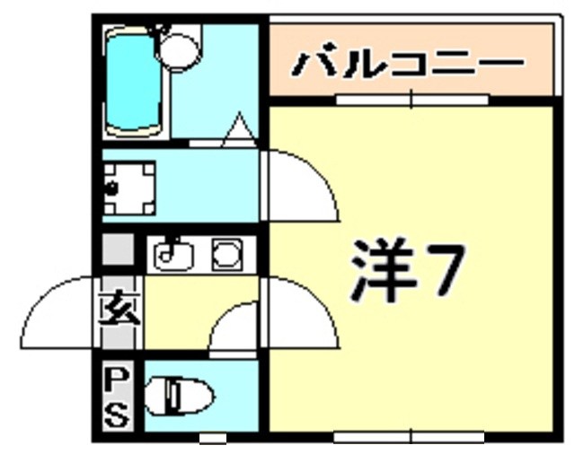 兵庫県神戸市中央区割塚通３丁目 間取り