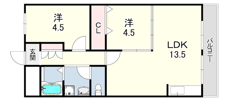 ハイツニュー多聞 間取り