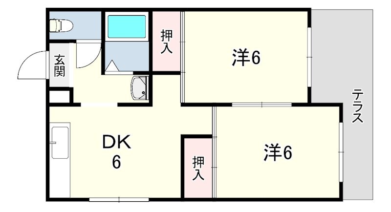 兵庫県神戸市垂水区霞ケ丘６丁目 間取り