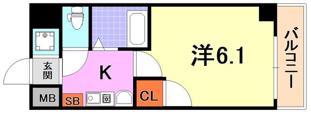 エステムコート新神戸エリタージュ 間取り