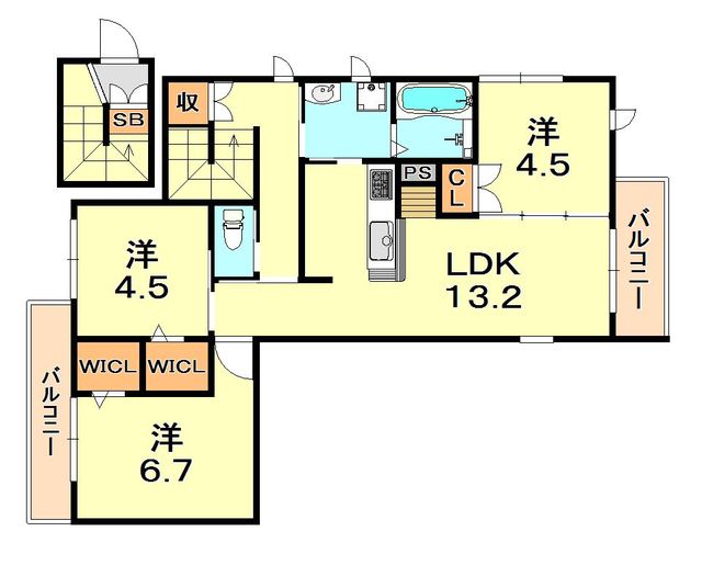 メゾン・ド・西芦屋 間取り