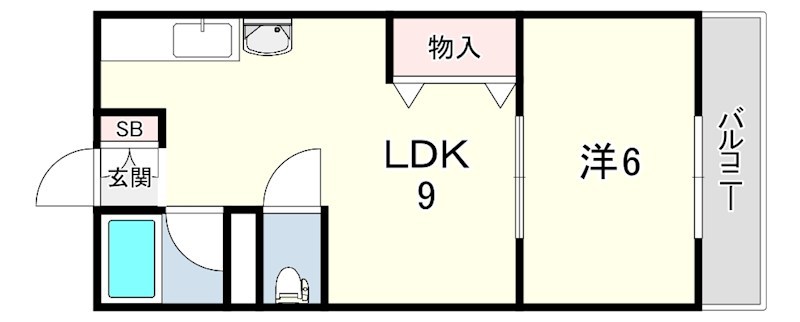 千鳥が丘コーポ 間取り