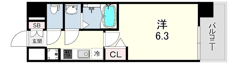 プレサンス尼崎アルモナ 間取り