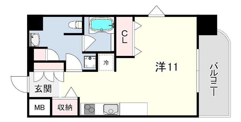 オークメゾン新神戸 間取り