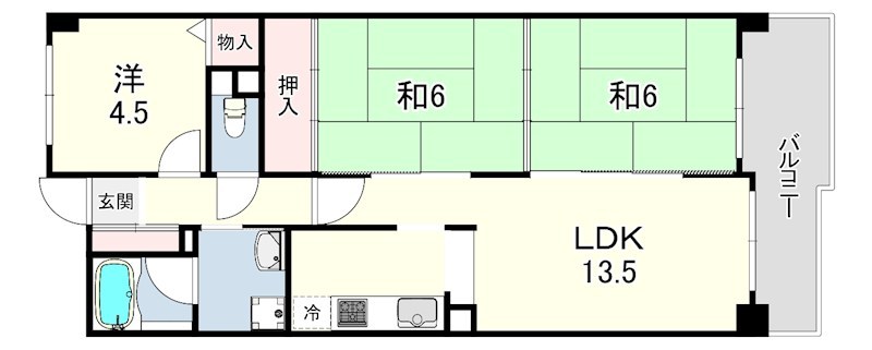 ライオンズマンション西明石北 間取り