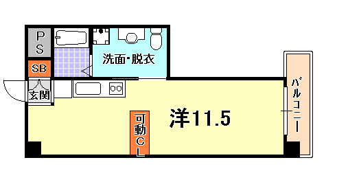 兵庫県神戸市中央区旭通３丁目 間取り