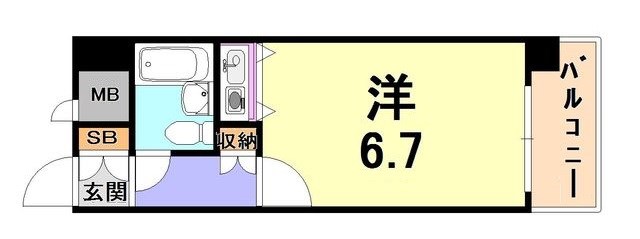 朝日プラザアルファポート神戸 間取り