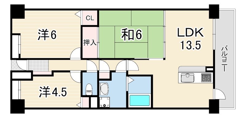 コスモ西明石 間取り
