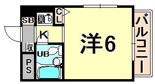猪名寺パークマンション1 間取り
