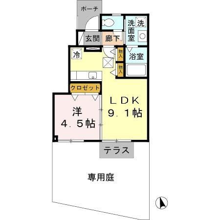 ラフィーネ林3 間取り