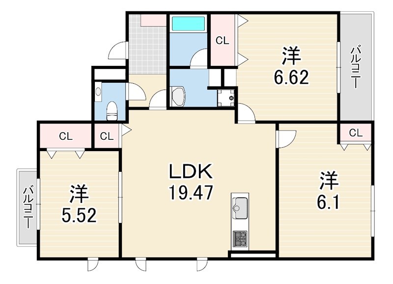 ZELKOVA ASHIYA 間取り
