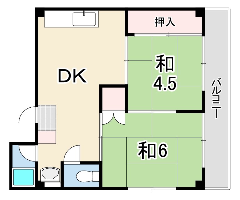 城山コーポラス 間取り