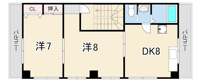兵庫県神戸市中央区神若通４丁目 間取り