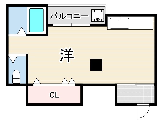 コーポ旗塚 間取り