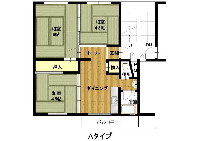 東垂水南 1号棟 間取り