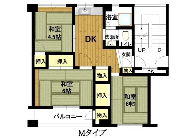 東垂水南 6号棟 間取り