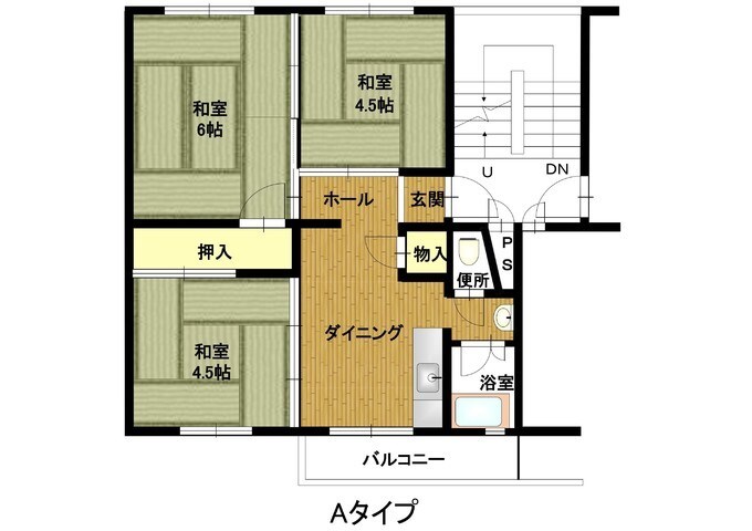 東垂水 6号棟 間取り
