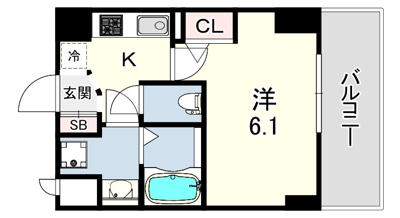 神戸国香通FUTUR 間取り