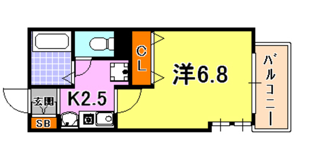 プレサンス神戸駅前 間取り