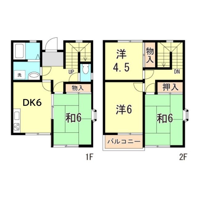 タウンハウス北別府２ 間取り