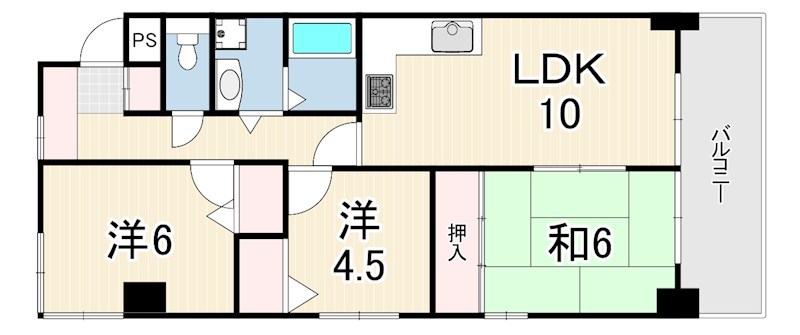 エルネスト甲南山手 間取り