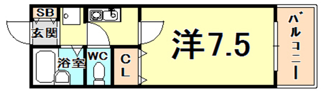 セジュール西宮今津 間取り
