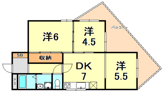 兵庫県神戸市東灘区本山中町４丁目 間取り