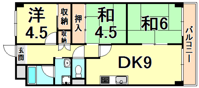 パル武庫北 間取り