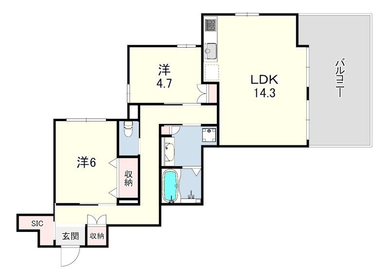 兵庫県芦屋市翠ケ丘町 間取り