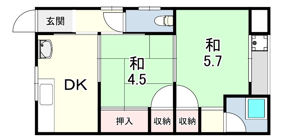 コーポ立花 間取り