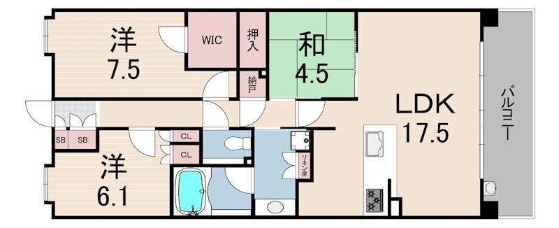 パークシュロス芦屋 間取り