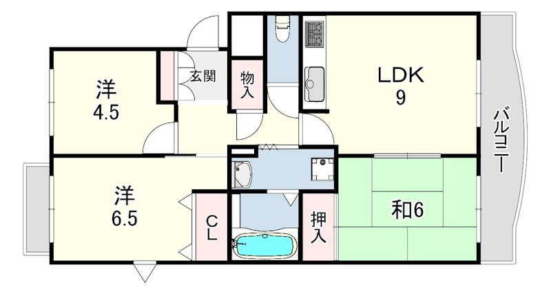 シャトラン高月 間取り