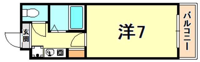 兵庫県神戸市中央区上筒井通６丁目 間取り