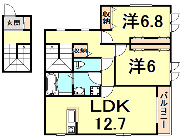 兵庫県西宮市薬師町 間取り