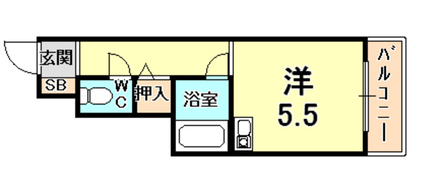 兵庫県西宮市松籟荘 間取り